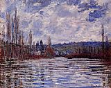 Seine Canvas Paintings - The Flood of the Seine at Vetheuil